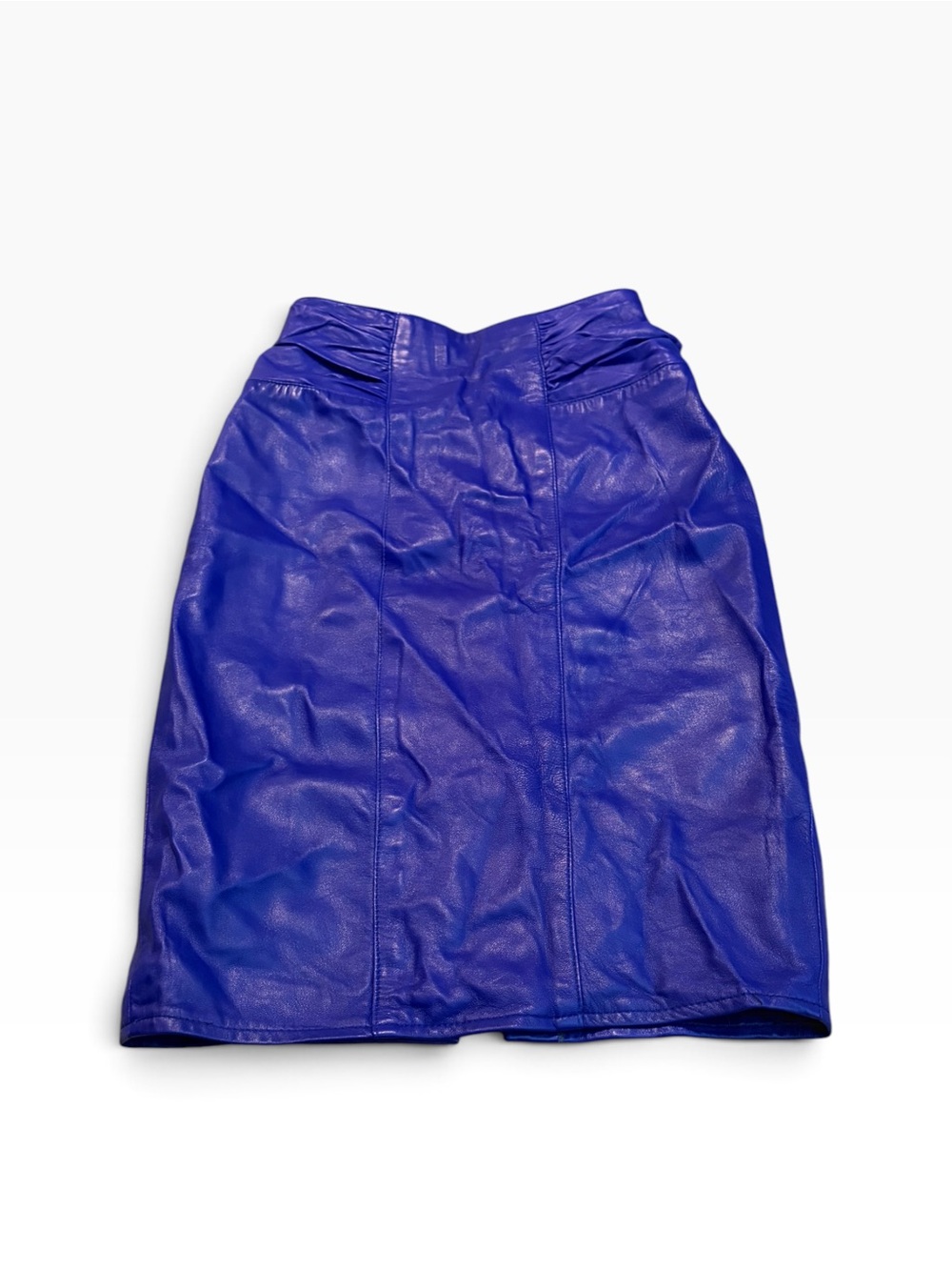 VAKKO purple leather skirt